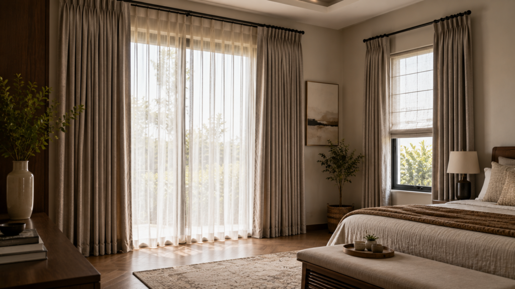 Designer curtains for modern interiors